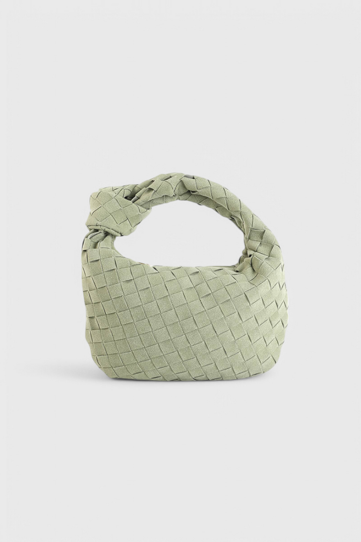 Mini Bolso Woven Remi con Detalle de Nudo