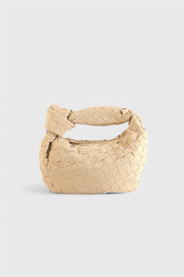 Mini Bolso Woven Remi con Detalle de Nudo