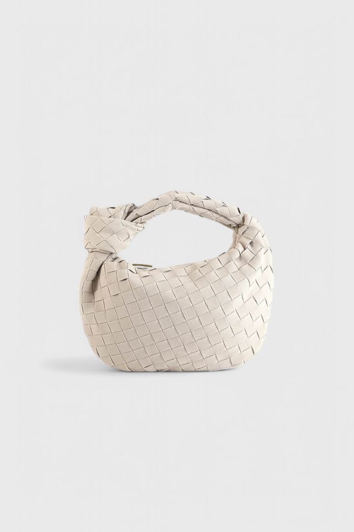 Mini Bolso Woven Remi con Detalle de Nudo
