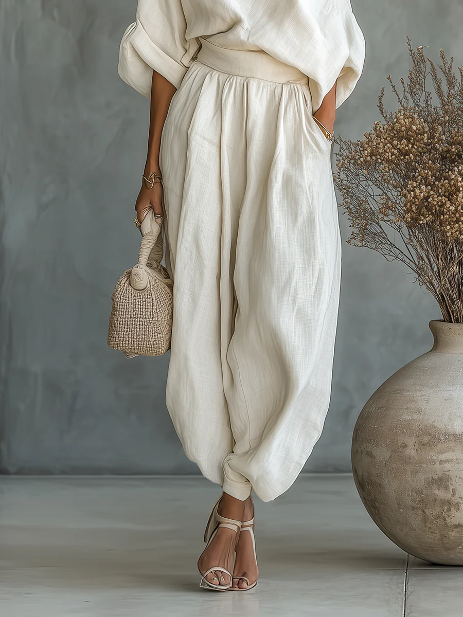 Mila™ | Conjunto de dos piezas con diseño de hombros descubiertos