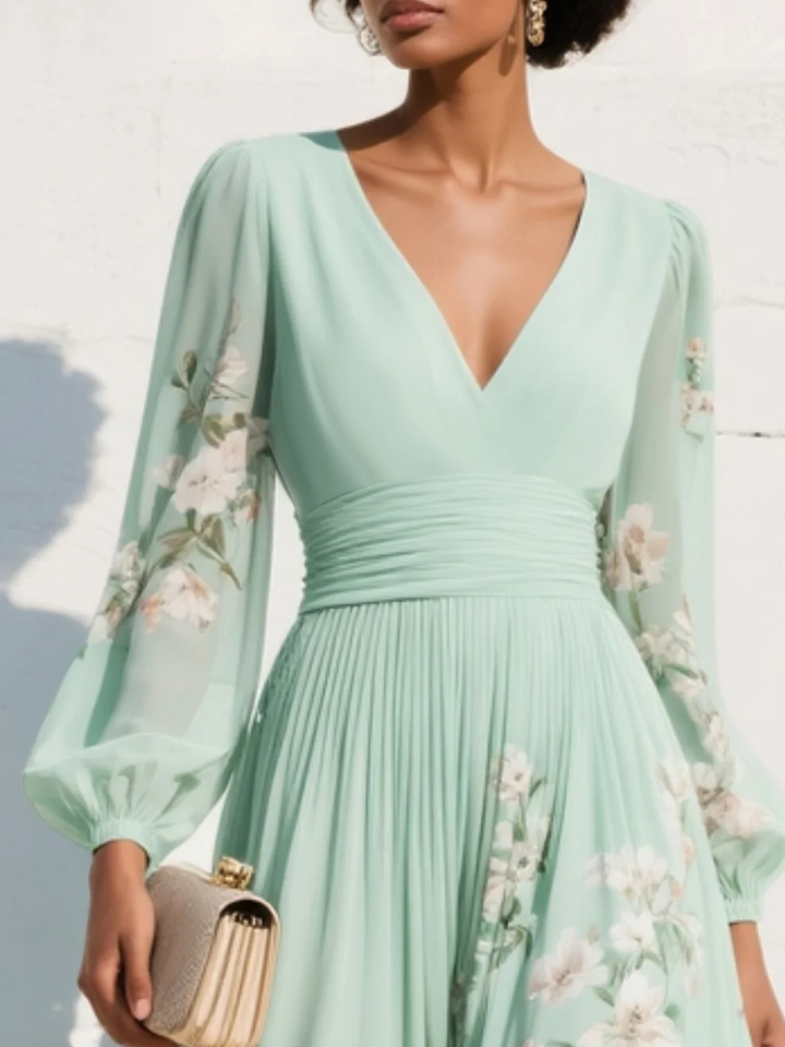 Coral™ | Vestido Midi con Diseño Floral