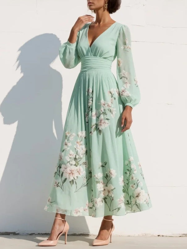 Coral™ | Vestido Midi con Diseño Floral