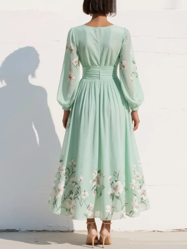 Coral™ | Vestido Midi con Diseño Floral