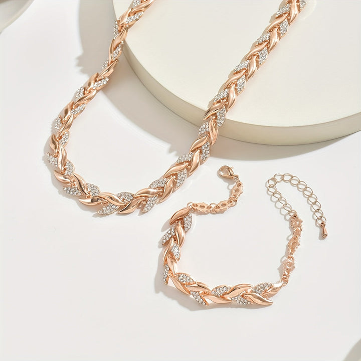 Claudine™ | Conjunto de Collar y Pulsera de Cola de Pez Artesanal