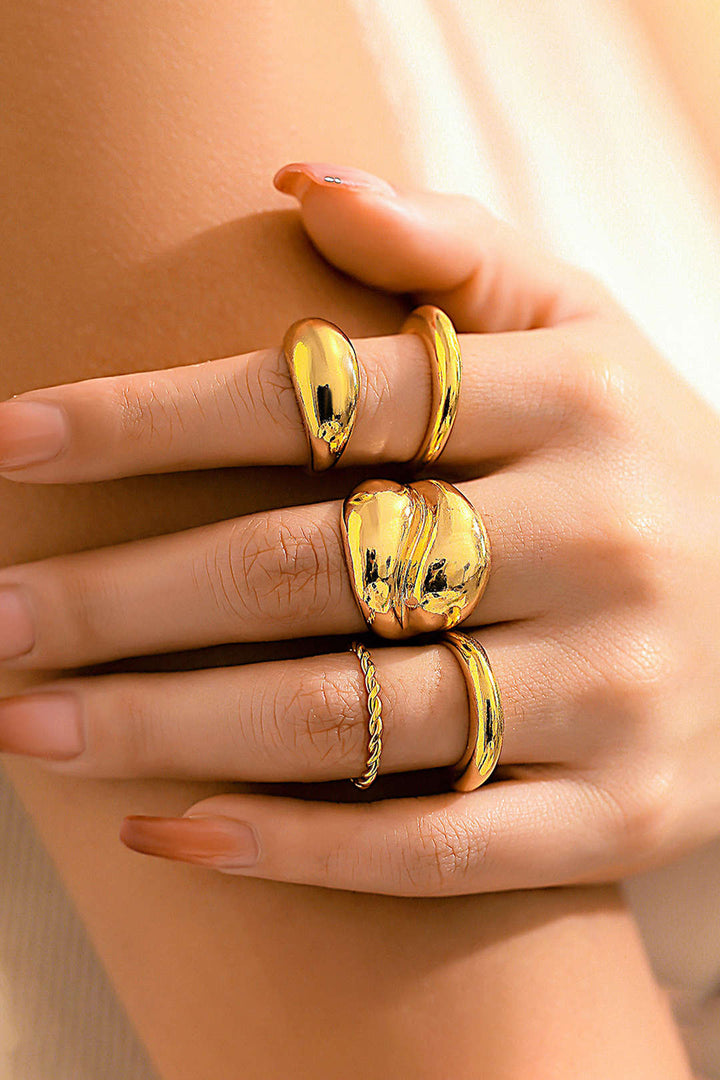 Set de 4 Anillos de Metal