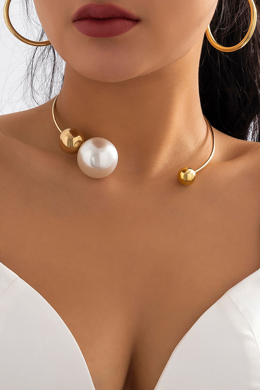 Collares de Perlas Metálicas