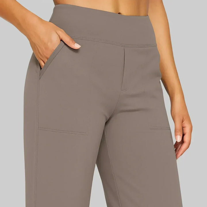 Calista™ | Pantalones de mujer de pierna ancha en marrón
