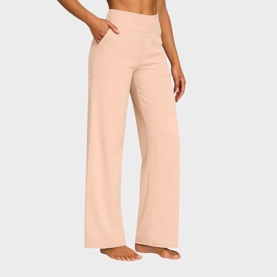 Calista™ | Pantalones de mujer de pierna ancha en marrón