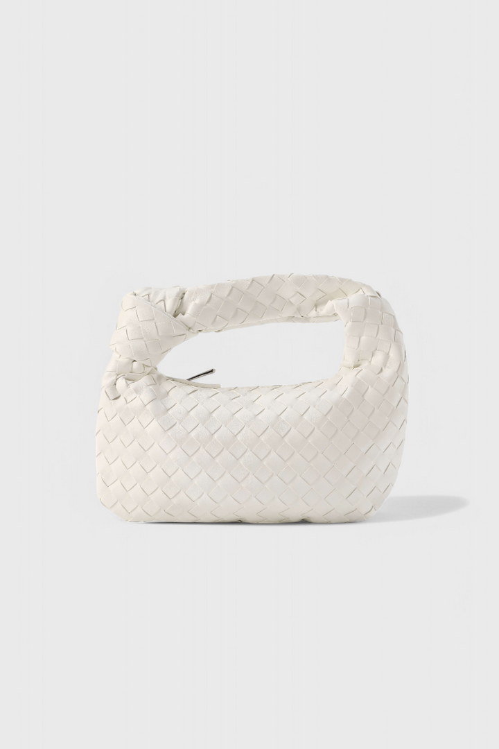 Sage Mini Woven Satchel Bag